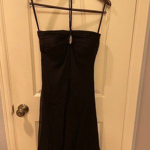White House Black Market Black Halter Dress 4